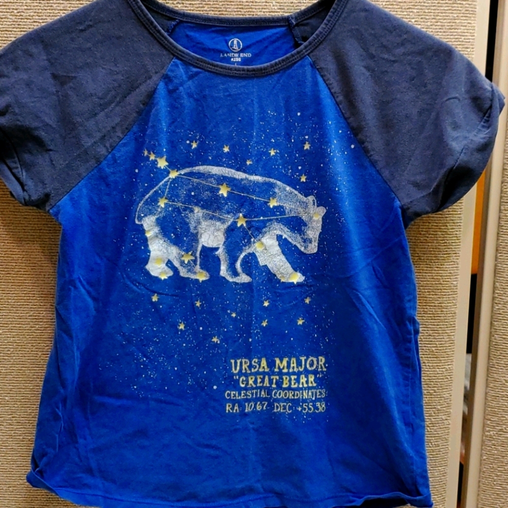 Kids glow in the dark Lands End size large shirt